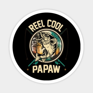 Reel Cool Papaw Fishing Gift Magnet